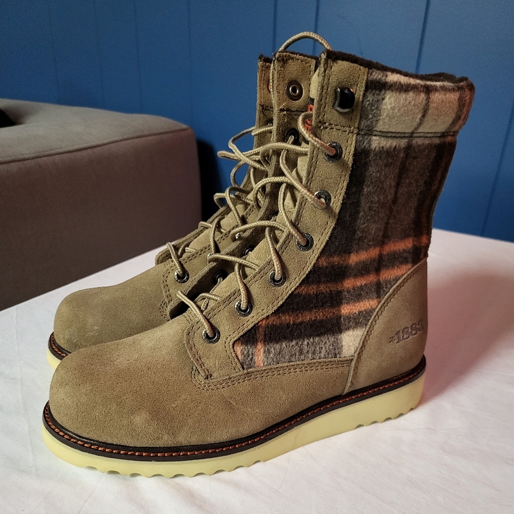Wolverine 1883 Suede & Flannel Boots Size 6